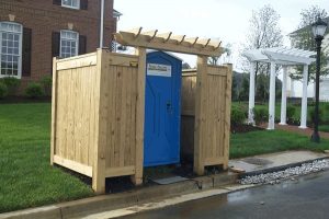 Porta John Enclosed - Our Fences Can Enhance the Beauty in Anything!